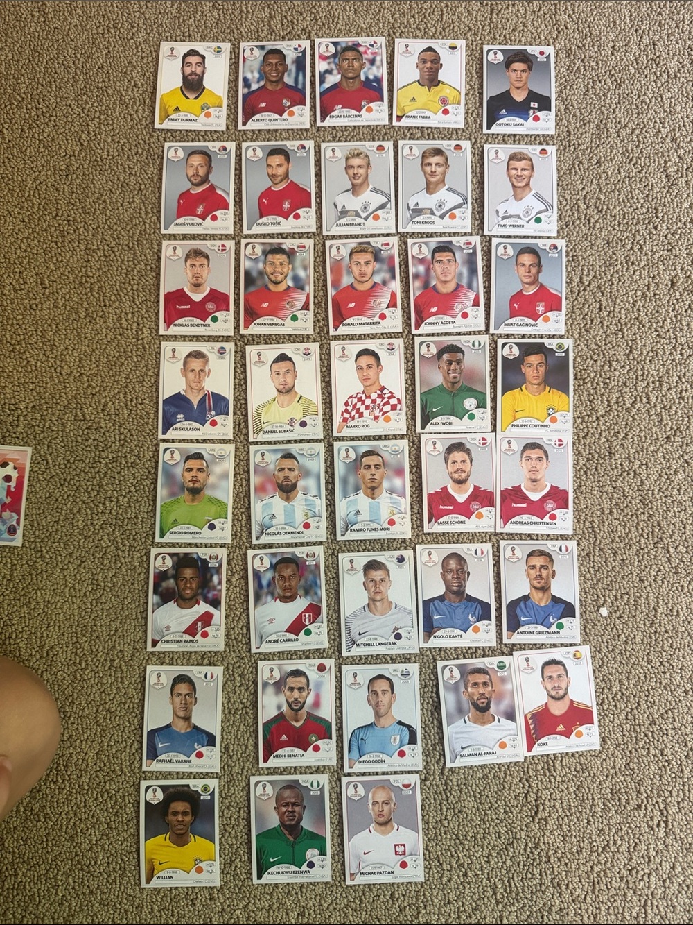 2018 world cup soccer stickers